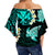 Hawaii Kanaka Turtle Off Shoulder Waist Wrap Top Style No.4 LT6 - Polynesian Pride