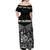 New Caledonia Off Shoulder Long Dress Simple Style - Black LT8 - Polynesian Pride