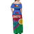 Shefa Province Off Shoulder Long Dress Vanuatu Pattern Unique Style LT8 - Polynesian Pride