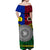 Vanuatu And New Caledonia Kanaky Off Shoulder Long Dress Together LT8 - Polynesian Pride