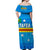 Tafea Province Off Shoulder Long Dress Vanuatu Pattern Traditional Style LT8 - Polynesian Pride