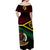 Vanuatu Special Independence Anniversary Off Shoulder Long Dress Original Flag Style LT8 - Polynesian Pride