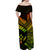 FSM Kosrae Off Shoulder Long Dress Original Vibes - Reggae LT8 - Polynesian Pride