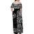 Marquesas Islands Off Shoulder Long Dress Unique Style - Black LT8 - Polynesian Pride