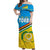 Torba Province Off Shoulder Long Dress Vanuatu Pattern Unique Style LT8 - Polynesian Pride