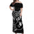 FSM Yap Off Shoulder Long Dress Happy Independence Day Original Vibes - Black LT8 - Polynesian Pride