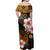 Hawaii King Off Shoulder Long Dress Hawaii Style No.1 LT6 - Polynesian Pride