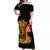 Hawaii Tiki Off Shoulder Long Dress Polynesian Style No.1 LT6 Long Dress Art - Polynesian Pride