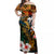 Hawaii King Off Shoulder Long Dress Hawaii Style No.1 LT6 Long Dress Art - Polynesian Pride