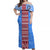 Tonga Apifoou College Long Dress Tonga Simple Style LT6 Long Dress Blue - Polynesian Pride