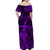 Hawaii Hula Girl Polynesian Off Shoulder Long Dress Unique Style - Purple LT8 - Polynesian Pride