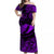 Hawaii State Fish: Humuhumu Nukunuku Apuaa Polynesian Off Shoulder Long Dress Unique Style - Purple LT8 Women Purple - Polynesian Pride