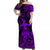 Hawaii Hula Girl Polynesian Off Shoulder Long Dress Unique Style - Purple LT8 Women Purple - Polynesian Pride