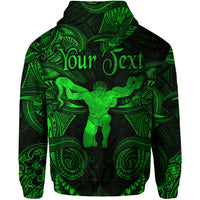 Custom Ophiuchus Zodiac Polynesian Hoodie Unique Style Green LT8 - Polynesian Pride