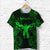 Custom Ophiuchus Zodiac Polynesian T Shirt Unique Style Green LT8 - Polynesian Pride