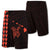 Hawaii Kakau Polynesian Turtle Map Board Shorts - Orange Men Orange - Polynesian Pride