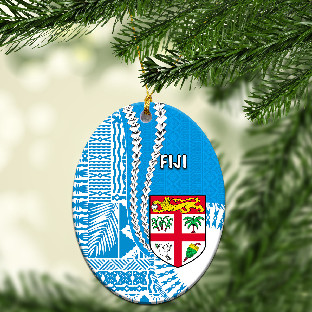 Fiji Christmas Ornament No.2 - LT6 Christmas Tree - Polynesian Pride