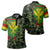 Kanaka Flag Camo Pattern Polo Shirt Chad Style Unisex Green - Polynesian Pride