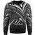 Palau Sweatshirt - Cross Style White Color Unisex Black - Polynesian Pride