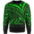 Palau Sweatshirt - Cross Style Green Color Unisex Black - Polynesian Pride