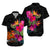 Papua New Guinea Polynesian Hibiscus Tribal Matching Dress and Hawaiian Shirt LT12 - Polynesian Pride