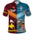 Custom Papua New Guinea Fiji Polo Shirt Polynesian and Tapa Together Bright Color, Custom Text and Number LT8 - Polynesian Pride