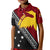 (Customize Personalize) Papua New Guinea Bird - of - Paradise with Polynesian Pattern Polo Shirt KID LT7 Unisex Red - Polynesian Pride