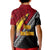 (Customize Personalize) Papua New Guinea Bird - of - Paradise with Polynesian Pattern Polo Shirt KID LT7 - Polynesian Pride