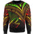 Papua New Guinea Sweatshirt - Cross Style Reggae Color Unisex Black - Polynesian Pride