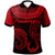 Pohnpei Custom Polo Shirt Unique Serrated Texture Red Unisex Red - Polynesian Pride