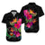 Pohnpei Polynesian Hibiscus Tribal Matching Dress and Hawaiian Shirt LT12 - Polynesian Pride