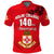 (Custom Text and Number) Kolisi Tonga College Atele Polo Shirt 140 Years Anniversary Tongan Ngatu LT13 - Polynesian Pride