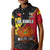 (Custom Text and Number) The Kumuls PNG Polo Shirt Papua New Guinea Polynesian Dynamic Style Black LT14 - Polynesian Pride