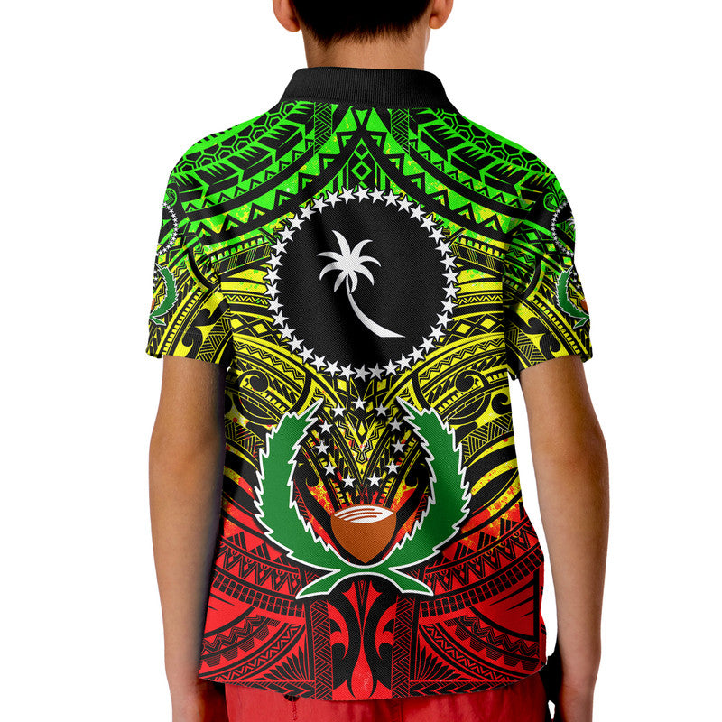 Micronesia Culture Day Polo Shirt Chuuk and Pohnpei Reggae Style LT6 LT6 - Polynesian Pride