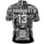 (Custom Text and Number) Fiji Rugby Polo Shirt Flying Fijians Black Tapa Pattern LT13 - Polynesian Pride