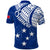 Custom Samoa Siapo Polo Shirt Sporty Mix Barkcloth Panel LT13 - Polynesian Pride