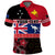 Custom Papua New Guinea Australia Polo Shirt Aboriginal PNG and AUS LT13 Unisex Black - Polynesian Pride