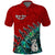 Custom New Zealand Maori Polo Shirt Fern and Manaia Version Red LT13 Unisex Red - Polynesian Pride