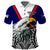 Custom American Samoa Polo Shirt Bald Eagle Mix Polynesian LT13 - Polynesian Pride