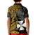 Wallis and Futuna Polo Shirt KID Enjoy Polynesian Flowers Version Gold LT13 - Polynesian Pride