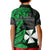 Wallis and Futuna Polo Shirt KID Enjoy Polynesian Flowers Version Green LT13 - Polynesian Pride