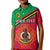 (Custom Personalised) Vanuatu Polo Shirt KID Pattern Sand Drawing LT13 Unisex Red - Polynesian Pride