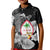 (Custom Personalised) Guam Seal Polo Shirt KID Polynesian Turtle with Flowers Version White LT13 - Polynesian Pride