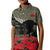 New Zealand ANZAC 2022 Polo Shirt KID Maori Camouflage LT14 Kid Blue - Polynesian Pride