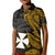 Wallis and Futuna Polo Shirt KID Enjoy Polynesian Flowers Version Gold LT13 Unisex Gold - Polynesian Pride