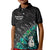 New Zealand Maori Polo Shirt KID Fern and Manaia Version Black LT13 Unisex Black - Polynesian Pride