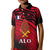 Alo Chiefdom Wallis et Futuna Polo Shirt KID Polynesian Pattern and Flag LT13 Unisex Red - Polynesian Pride