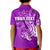 (Custom Personalised) Hammerhead shark Polo Shirt KID Polynesian Purple Style LT6 - Polynesian Pride