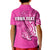 (Custom Personalised) Hammerhead shark Polo Shirt KID Polynesian Pink Style LT6 - Polynesian Pride