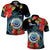 Custom Federated States of Micronesia Polo Shirt Hibiscus Flowers FSM Seal Polynesian LT14 Black - Polynesian Pride